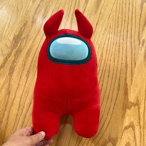 Among Us Tokido Toys Red Crewmate With Devil Horns Plush 12” Toy Stuffed Animal